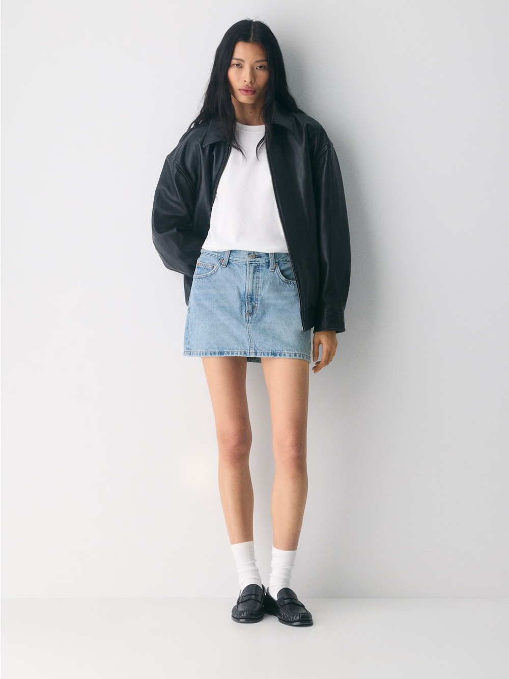 Denim Forum The ’90s Ricci Denim Mini Skirt Size 28 (1474)